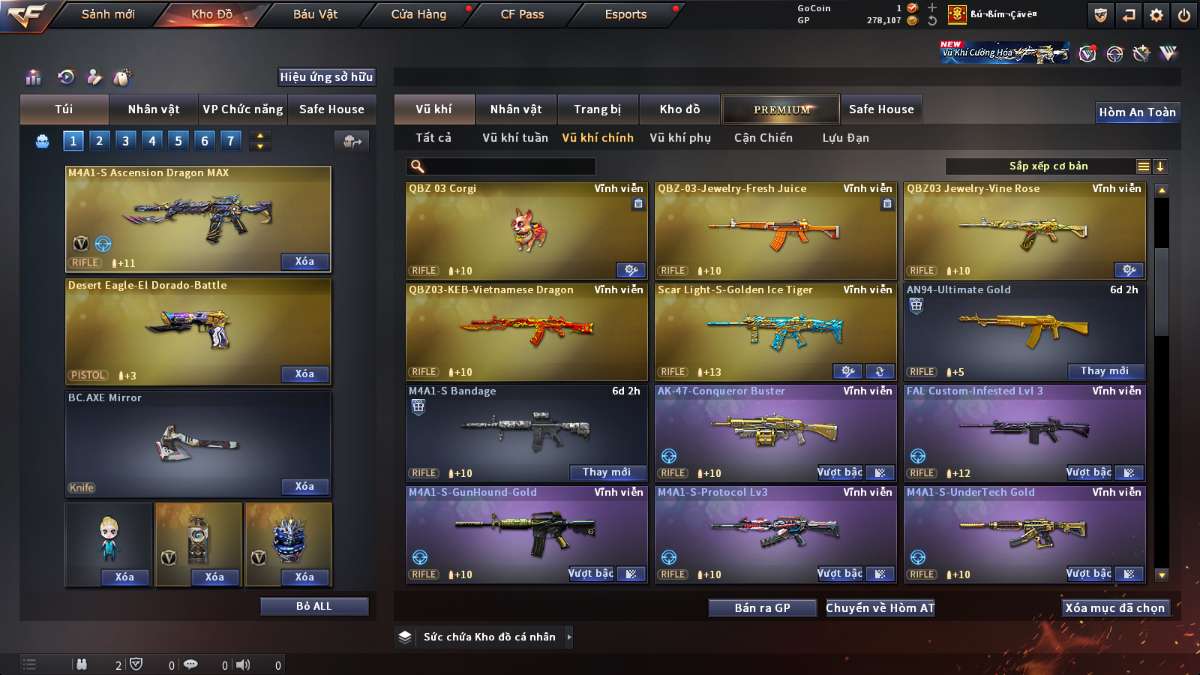 shop acc cf uy tin gia re